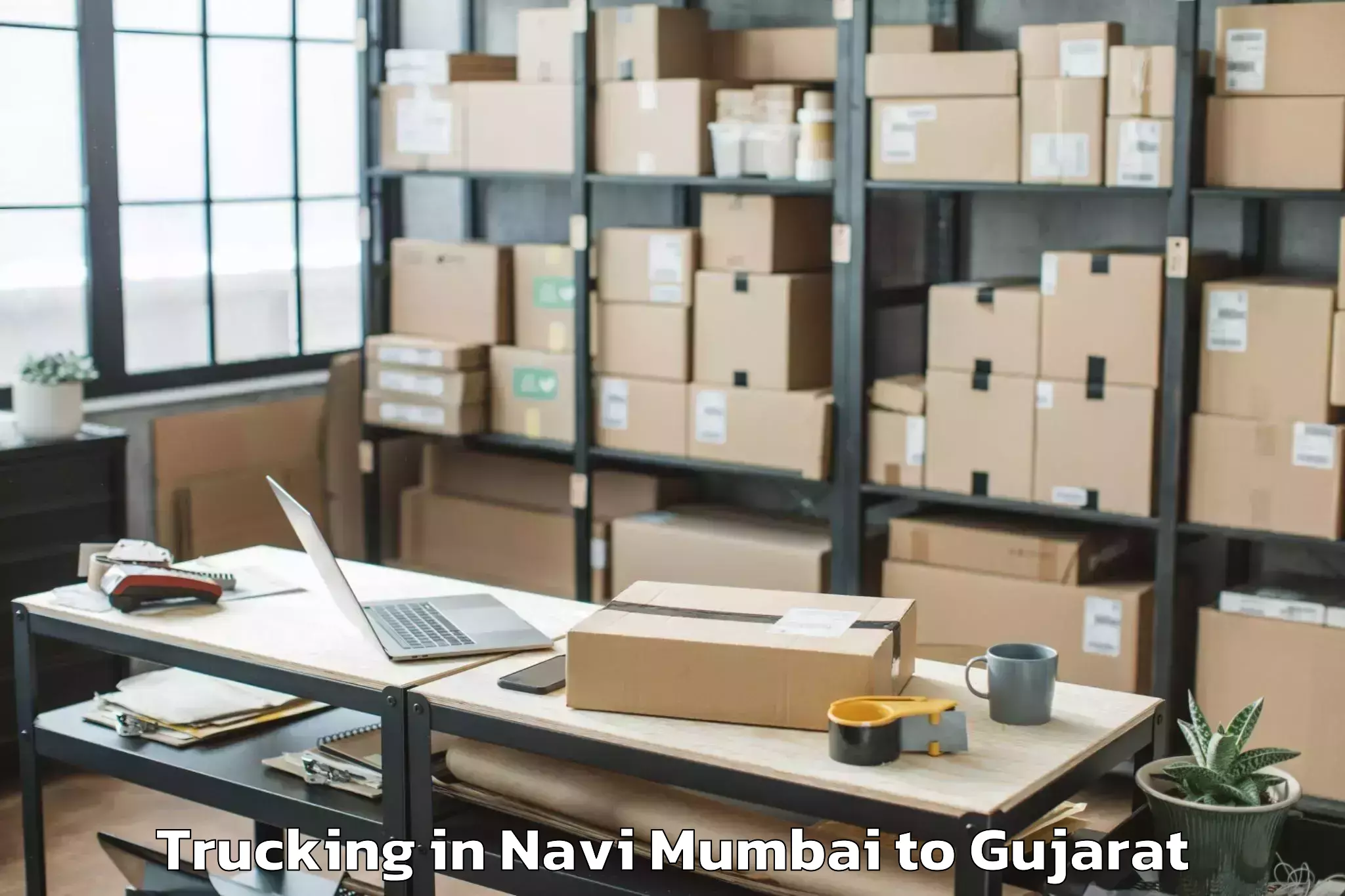 Leading Navi Mumbai to Childrens University Gandhinag Trucking Provider